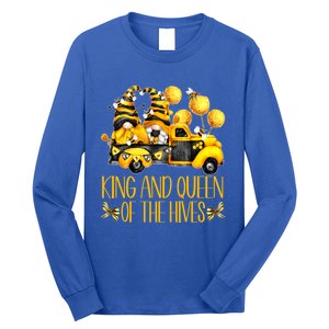 Honey Bee Gnome Hives Truck For Beekeeper King And Queen Funny Gift Long Sleeve Shirt