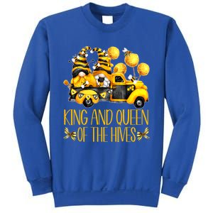 Honey Bee Gnome Hives Truck For Beekeeper King And Queen Funny Gift Sweatshirt