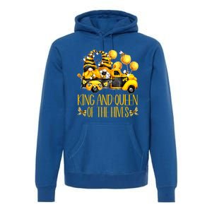 Honey Bee Gnome Hives Truck For Beekeeper King And Queen Funny Gift Premium Hoodie