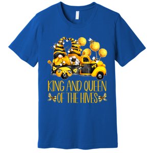 Honey Bee Gnome Hives Truck For Beekeeper King And Queen Funny Gift Premium T-Shirt