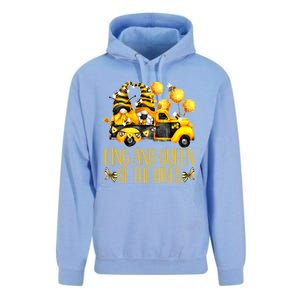 Honey Bee Gnome Hives Truck For Beekeeper King And Queen Funny Gift Unisex Surf Hoodie