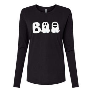 Halloween Boo Ghosts Trick Treat Womens Cotton Relaxed Long Sleeve T-Shirt