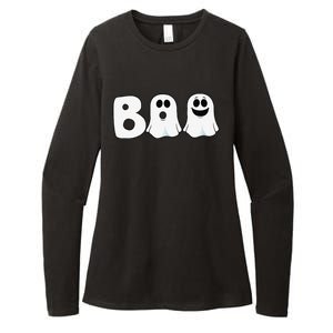 Halloween Boo Ghosts Trick Treat Womens CVC Long Sleeve Shirt