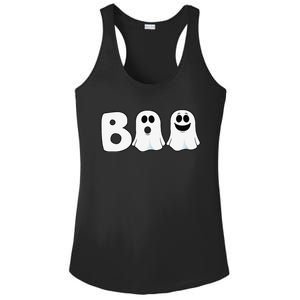 Halloween Boo Ghosts Trick Treat Ladies PosiCharge Competitor Racerback Tank