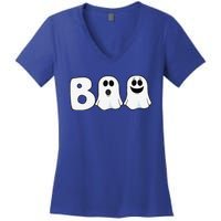 Halloween Boo Ghosts Trick Treat Women's V-Neck T-Shirt