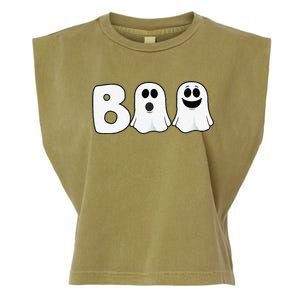 Halloween Boo Ghosts Trick Treat Garment-Dyed Women's Muscle Tee