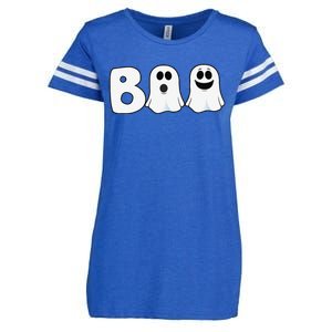 Halloween Boo Ghosts Trick Treat Enza Ladies Jersey Football T-Shirt