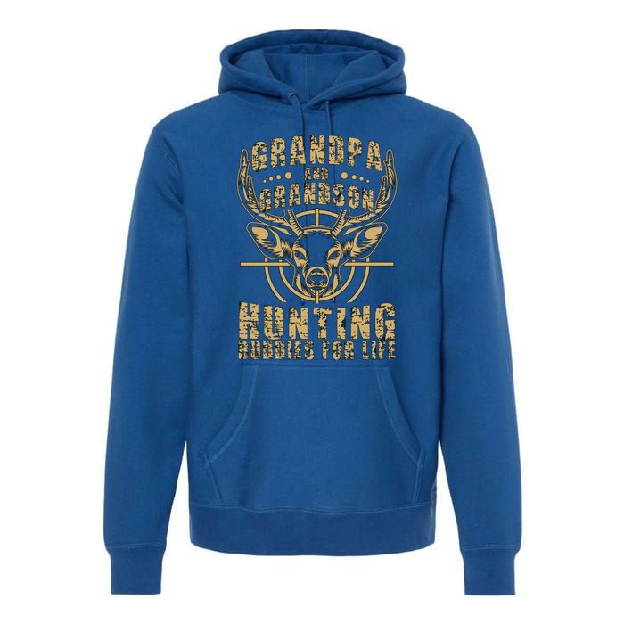 Hunting Buddy Grandpa And Grandson Hunting Buddies Gift Premium Hoodie