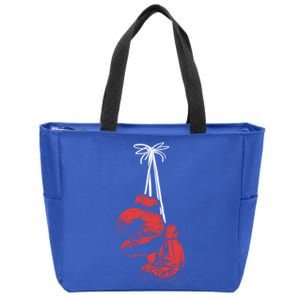 Hanging Boxing Gloves Boxer Boxing Gift Zip Tote Bag