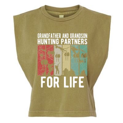 Hunting Buddy Grandpa And Grandson Hunting Buddies Gift Garment-Dyed Women's Muscle Tee