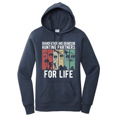 Hunting Buddy Grandpa And Grandson Hunting Buddies Gift Women's Pullover Hoodie