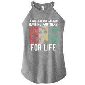 Hunting Buddy Grandpa And Grandson Hunting Buddies Gift Women’s Perfect Tri Rocker Tank