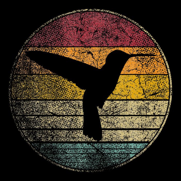 Hummingbird Bird Gift Retro Style Cooling Performance Crew T-Shirt