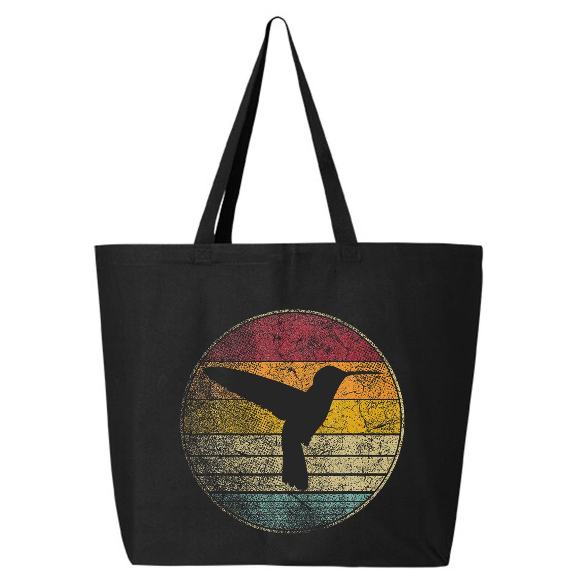 Hummingbird Bird Gift Retro Style 25L Jumbo Tote