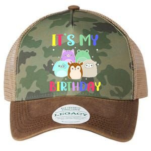 Happy Birthday Girl Squish Squad Mallow Cute Legacy Tie Dye Trucker Hat