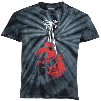 Hanging Boxing Gloves Boxer Boxing Gift Kids Tie-Dye T-Shirt