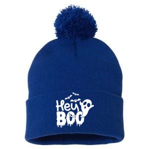 Hey Boo Gift Pom Pom 12in Knit Beanie