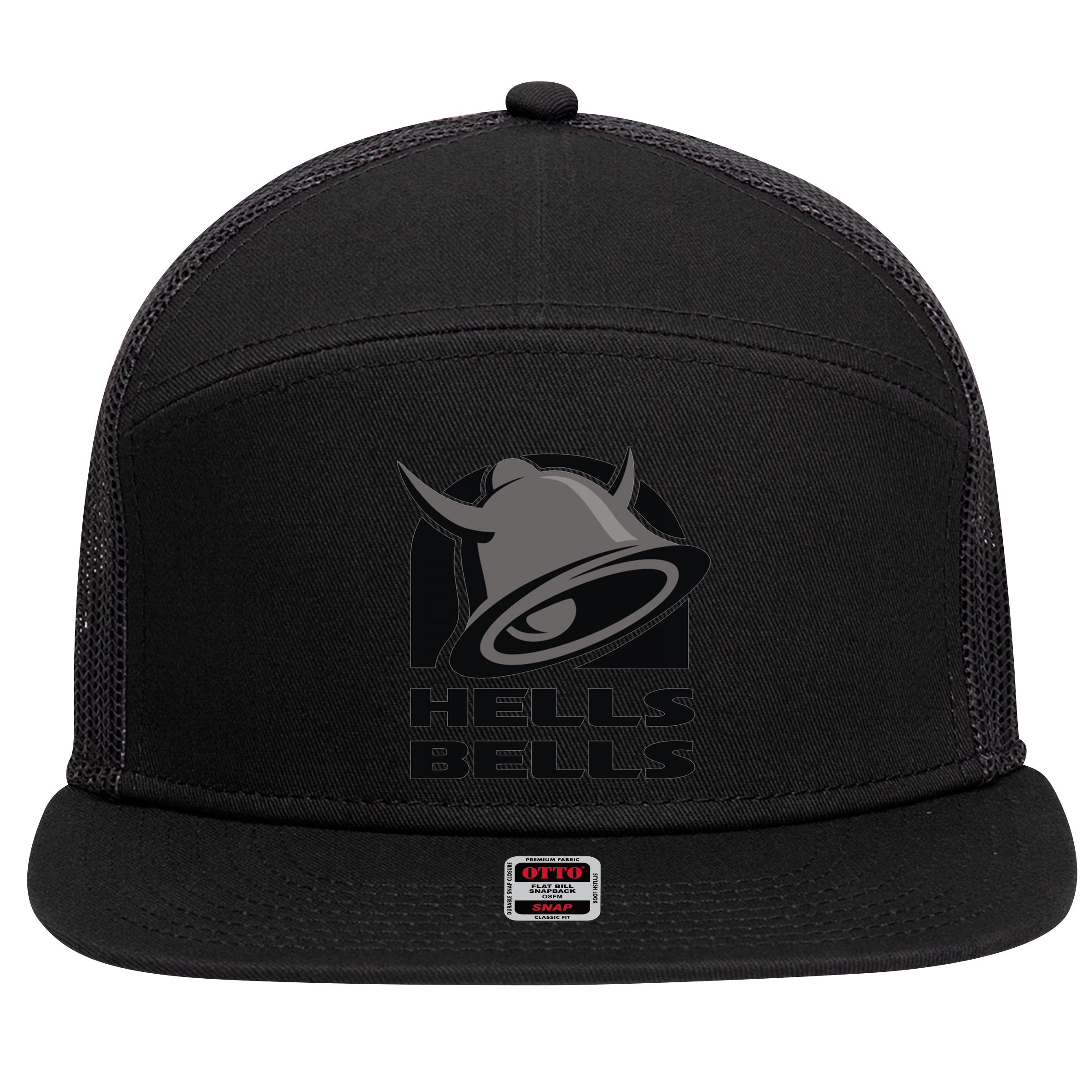 Hells Bells 7 Panel Mesh Trucker Snapback Hat