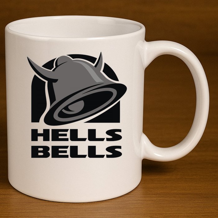 Hells Bells 11oz C Handle Ceramic Mug