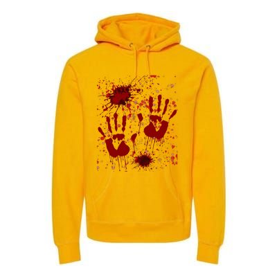 Help Bloody Halloween Costume Blood Matching Premium Hoodie