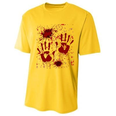 Help Bloody Halloween Costume Blood Matching Performance Sprint T-Shirt