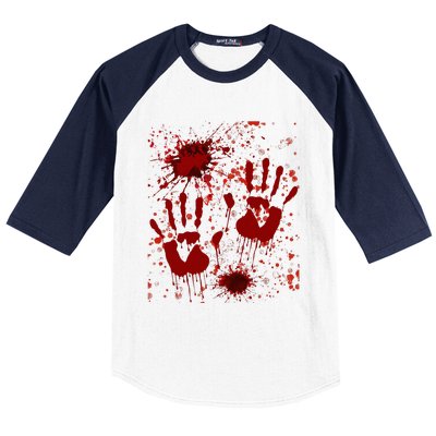 Help Bloody Halloween Costume Blood Matching Baseball Sleeve Shirt