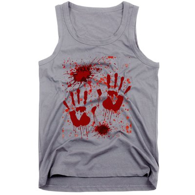 Help Bloody Halloween Costume Blood Matching Tank Top