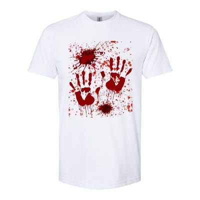 Help Bloody Halloween Costume Blood Matching Softstyle CVC T-Shirt