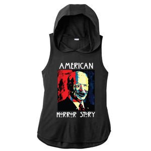 Halloween Biden Ladies PosiCharge Tri-Blend Wicking Draft Hoodie Tank