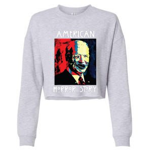 Halloween Biden Cropped Pullover Crew