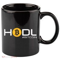Hodl Bitcoin 11oz C Handle Ceramic Mug