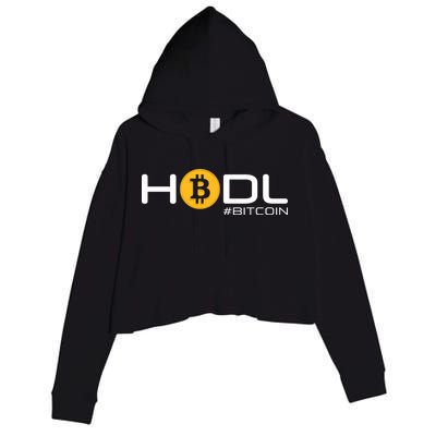Hodl Bitcoin Crop Fleece Hoodie