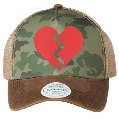 Heartbreak Broken Heart Graphic Print Chic Stylish Fashion Legacy Tie Dye Trucker Hat