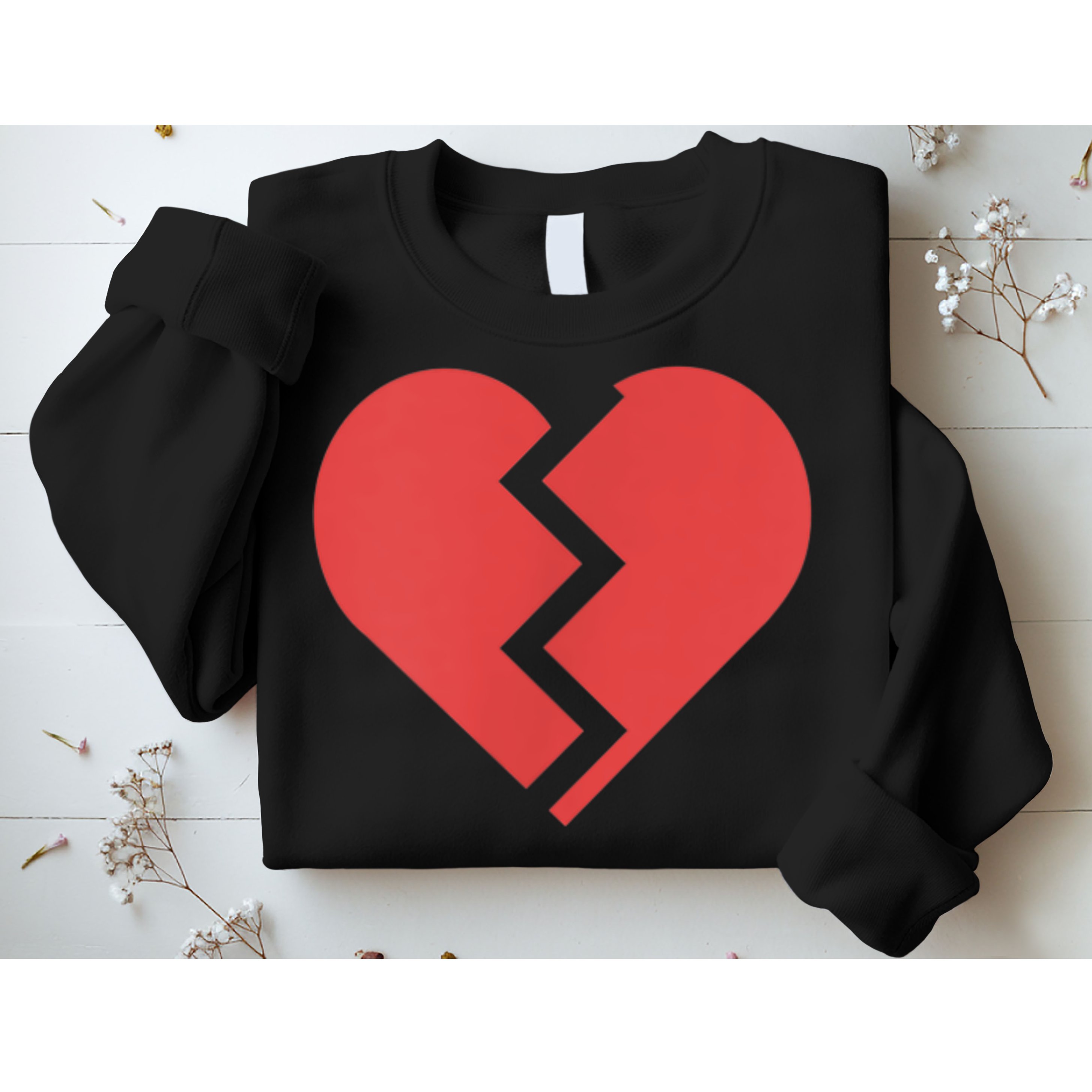 Heartbreak Broken Heart Graphic Print Chic Stylish Fashion Sweatshirt