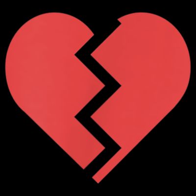 Heartbreak Broken Heart Graphic Print Chic Stylish Fashion T-Shirt