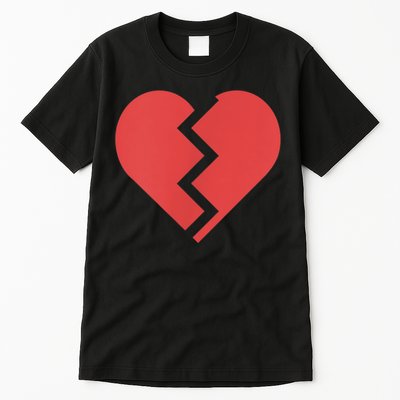 Heartbreak Broken Heart Graphic Print Chic Stylish Fashion Tall T-Shirt