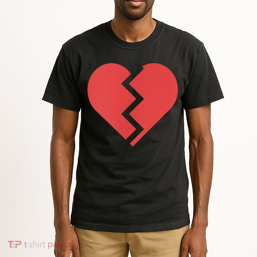 Heartbreak Broken Heart Graphic Print Chic Stylish Fashion Tall T-Shirt