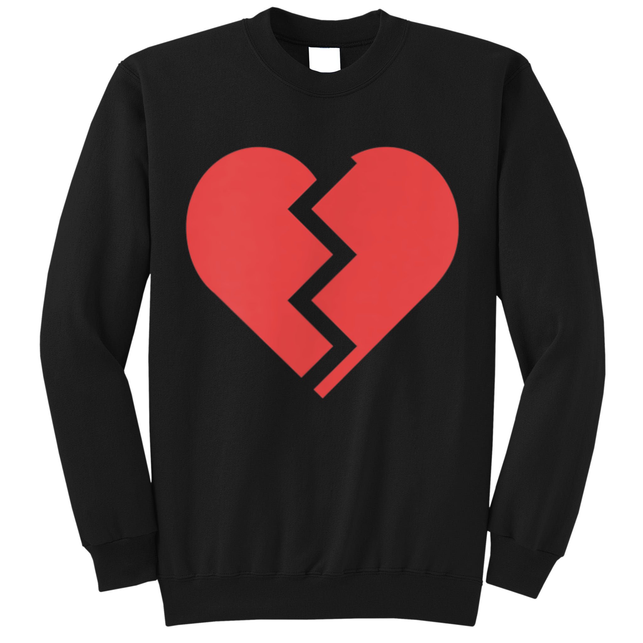 Heartbreak Broken Heart Graphic Print Chic Stylish Fashion Tall Sweatshirt