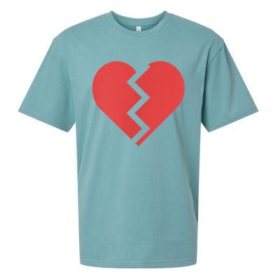 Heartbreak Broken Heart Graphic Print Chic Stylish Fashion Sueded Cloud Jersey T-Shirt