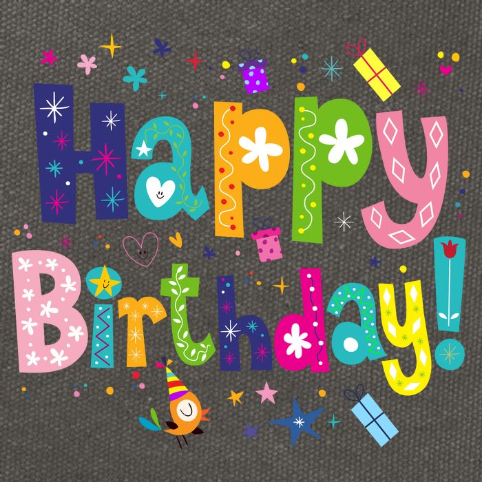 Happy Birthday Cotton Canvas Backpack
