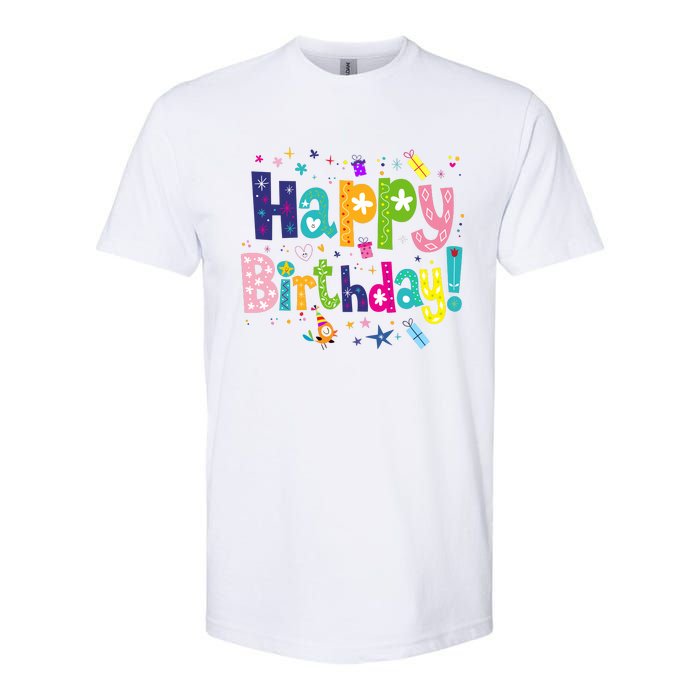 Happy Birthday Softstyle CVC T-Shirt