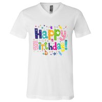 Happy Birthday V-Neck T-Shirt