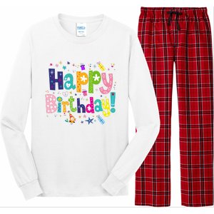 Happy Birthday Long Sleeve Pajama Set