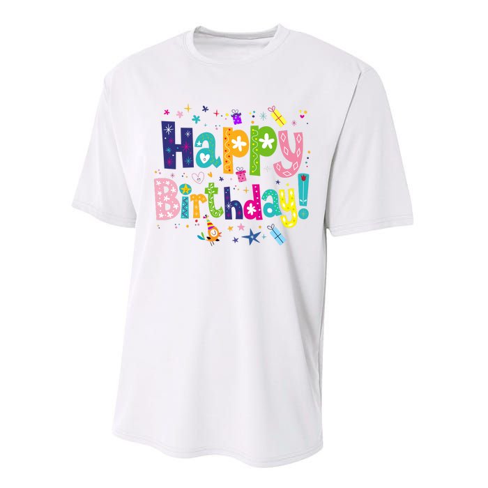 Happy Birthday Performance Sprint T-Shirt