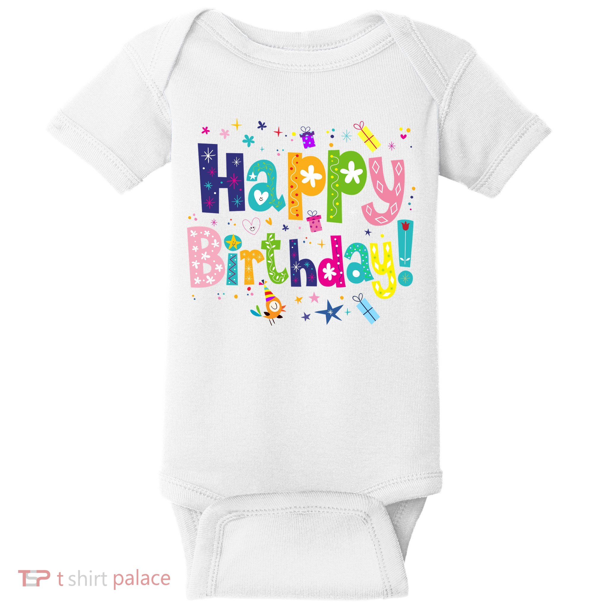 Happy Birthday Baby Bodysuit