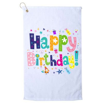 Happy Birthday Golf Towel