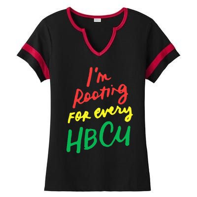 HBCU Black History Month Im Rooting For Every HBCU Ladies Halftime Notch Neck Tee