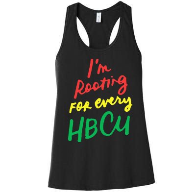 HBCU Black History Month Im Rooting For Every HBCU Women's Racerback Tank