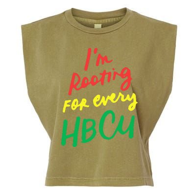 HBCU Black History Month Im Rooting For Every HBCU Garment-Dyed Women's Muscle Tee