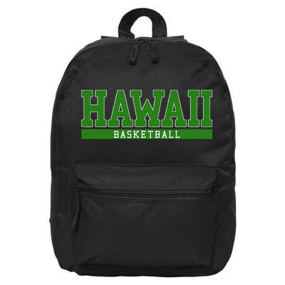 Hawaii Basketball 16 in Basic Backpack